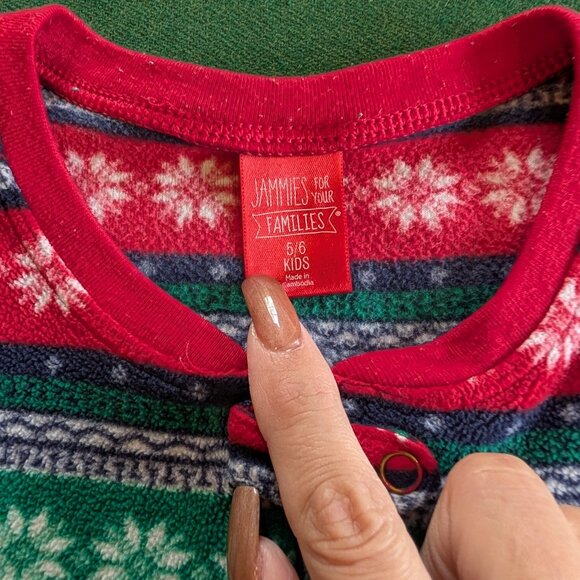 Bundle of Boy's Holiday Full-zip, Fleece, Footed Pajamas 5T 💙 - Picture 3 of 9